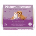 Natural Instinct Pure Raw Duck Dog & Cat 1kg Frozen